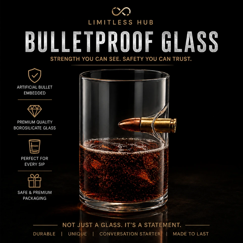 Bulletproof Glass By Limitless Hub (​Pack of 1)
