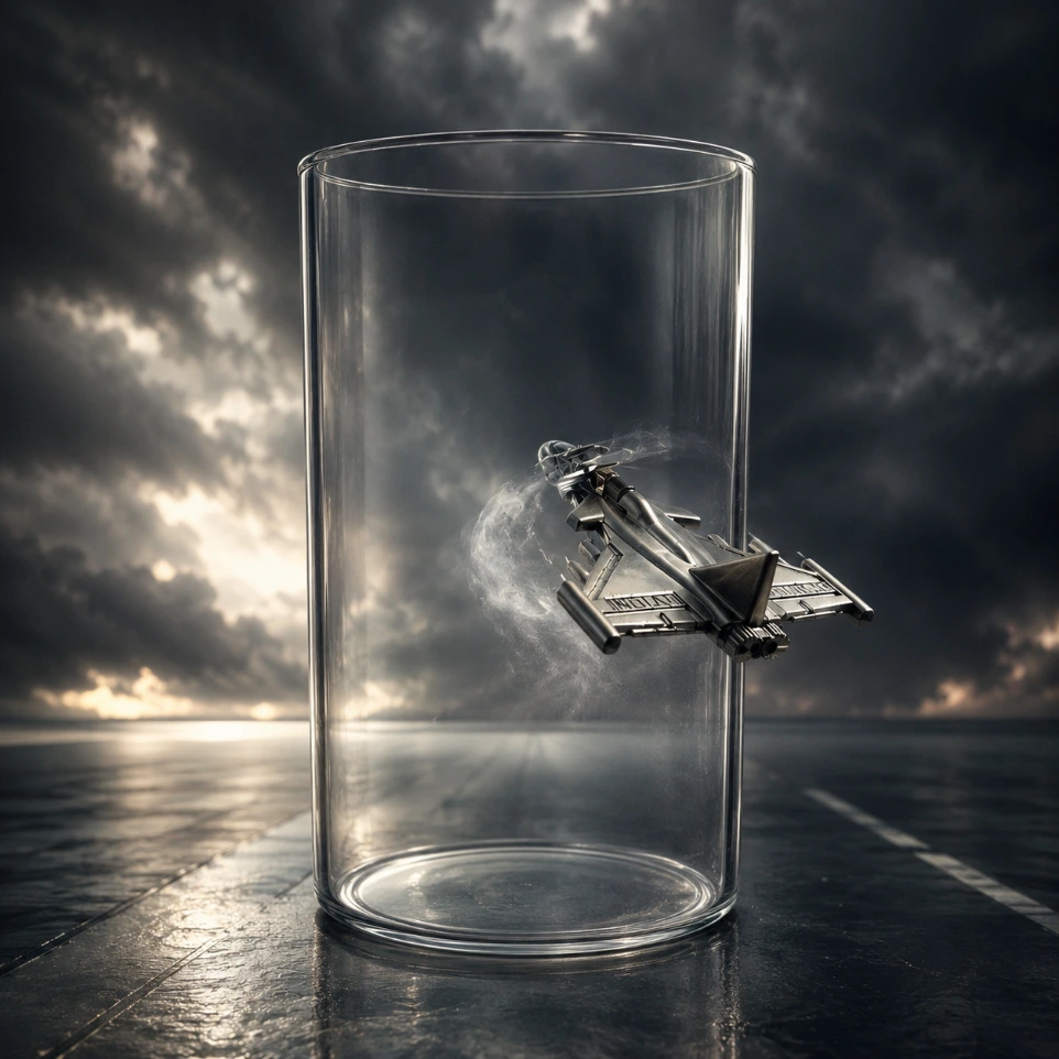 Jet Impact Glass By Limitless Hub  | 290 ml | Premium Clear Glass