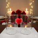 Magnetic Heart Embedded Glass set By Limitless Hub